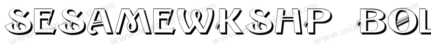 SesameWkshp Bold字体转换